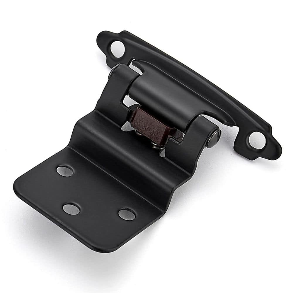 60-Pack (30 Pairs) 3/8 in. Inset Matte Black Self Closing Cabinet Hinges with Door Bumpers and Screws price history on PriceWatchPro