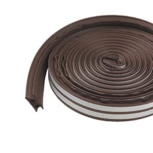 3/8 in. x 17 ft. Brown Silicone/Rubber Lifetime Weatherstrip for Extra Large Gaps
