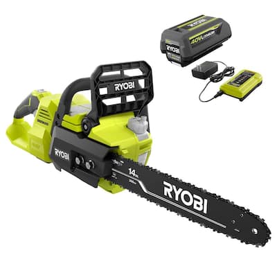40V Brushless 14 in. Cordless Battery Chainsaw with 4.0 Ah Battery and Charger