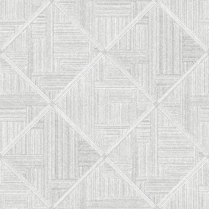Cade Grey Geometric Strippable Non Woven Wallpaper