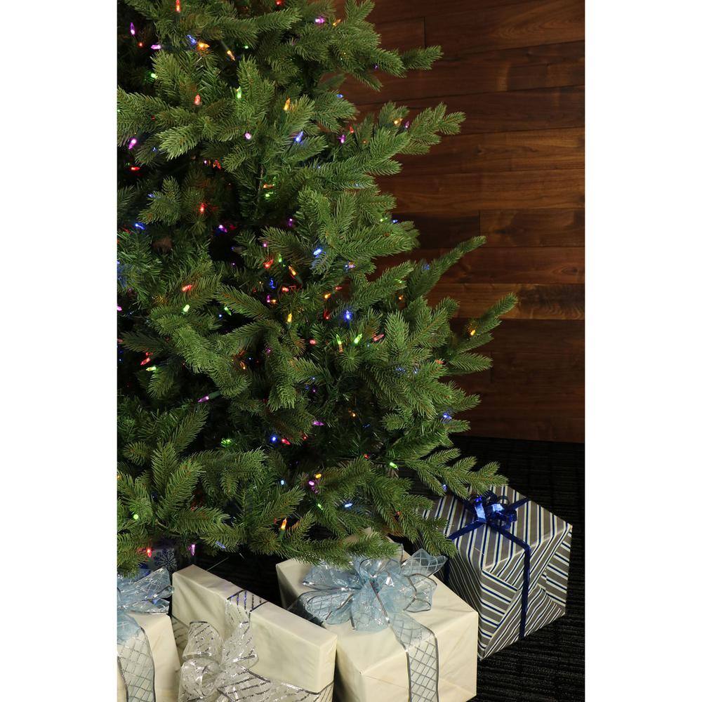 Fraser Hill Farm 9-Ft. Foxtail Pine Christmas Tree with Dual Multicolor & Warm White LED Lights