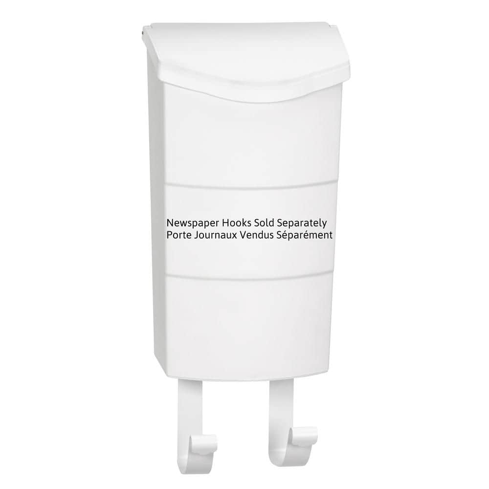 Modern White Lockable Wall Mounted Plastic Mailbox
