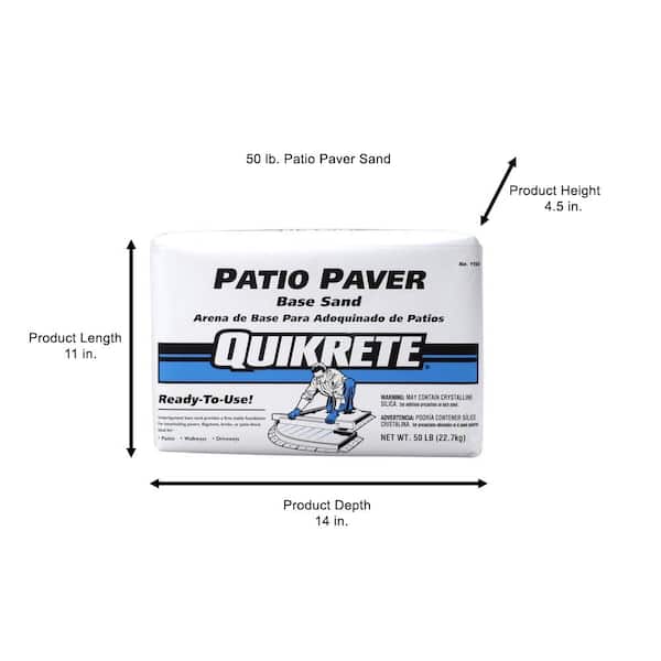 Quikrete Patio Paver Brown Base Sand 50 lb Quikrete Patio Paver Brown Base Sand 50 lb