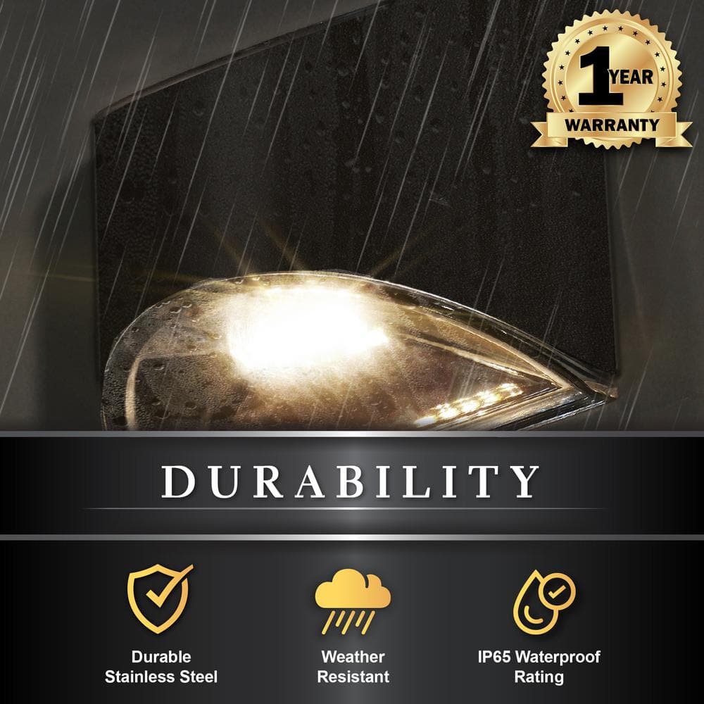 Stainless Steel Solar LED Deck and Wall Light Multipack