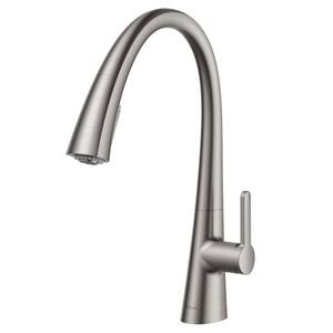 Nolen Single-Handle Pull-Down Sprayer Kitchen Faucet with Dual Function Sprayer in All-Brite Spot Free Stainless Steel