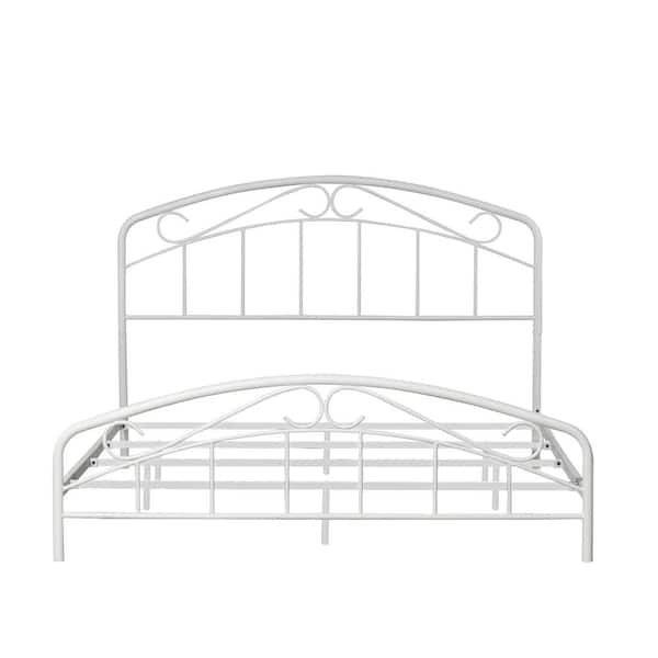 Hillsdale Furniture Jolie White Full Arched Scroll Bed
