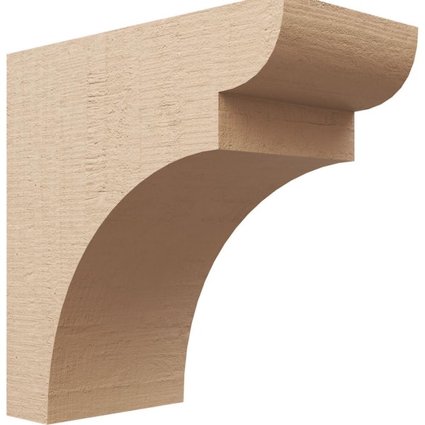 Ekena Millwork 10 in. x 20 in. x 20 in. Classic Yorktown Rough Cedar Woodgrain TimberThane Corbel, Primed Tan