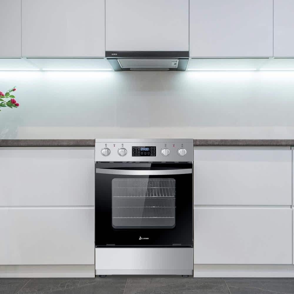 Lanbo 24 Inch Stainless Steel Freestanding Electric Range with Convection Oven