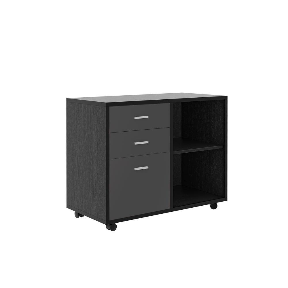 dark grey filing cabinet