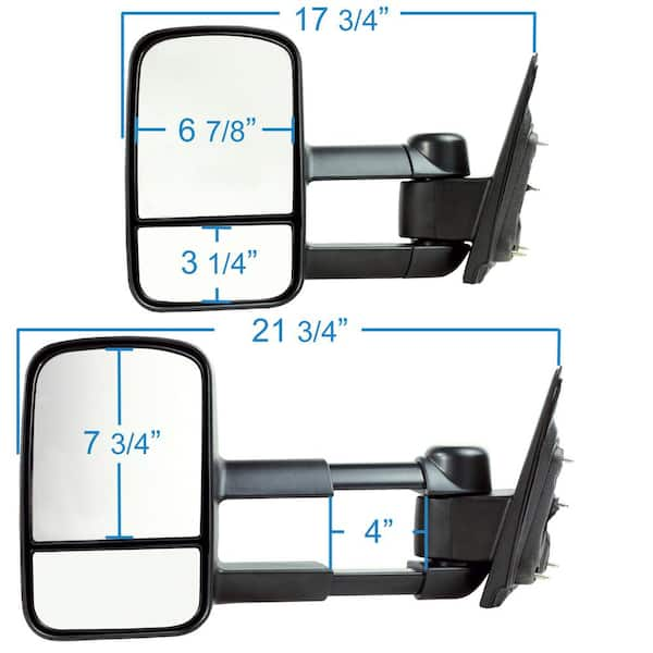 Fit System Towing Mirror for 14-17 Silverado/Sierra 1500 15-17