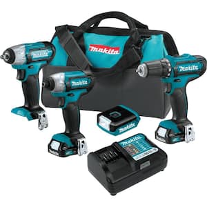 12V MAX CXT Lithium-Ion Cordless 4-Piece Combo Kit (Driver-Drill/Impact Driver/Impact Wrench/Flashlight) 1.5 Ah