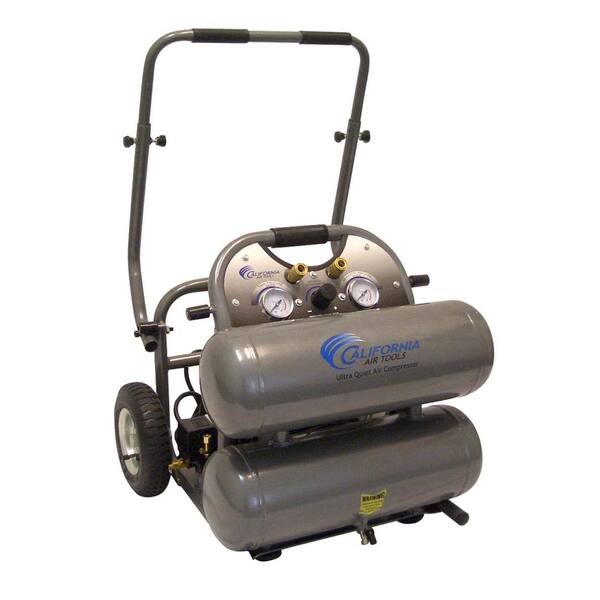 California Air Tools 4.6 Gal. 2 HP 150 psi Ultra Quiet and Oil-Free Air Compressor with Cart