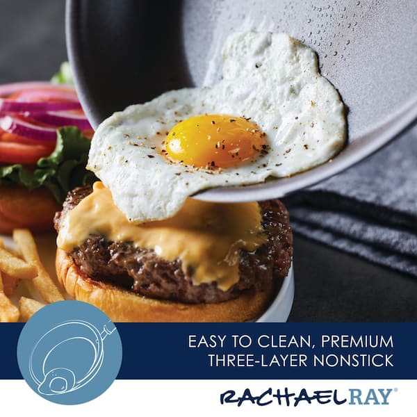 Non-Stick Multi-Egg Pan for Frying Eggs and Burgers - Aluminum