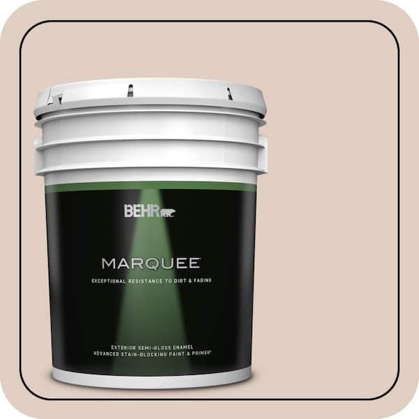 BEHR MARQUEE 5 gal. #PPL-77 Cocoa Parfait Semi-Gloss Enamel Exterior Paint & Primer