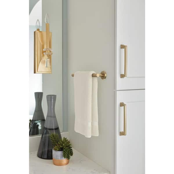 Arrondi 9 in. Towel Bar in Brushed Bronze/Golden Champagne