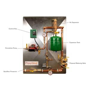 1 Zone Radiant Heat Distribution Panel for Use with Glycol