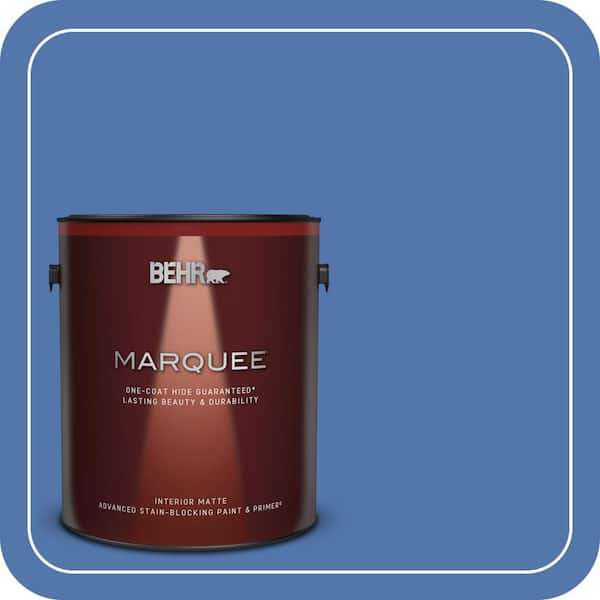 BEHR MARQUEE 1 gal. #590B-6 Flying Fish Matte Interior Paint & Primer