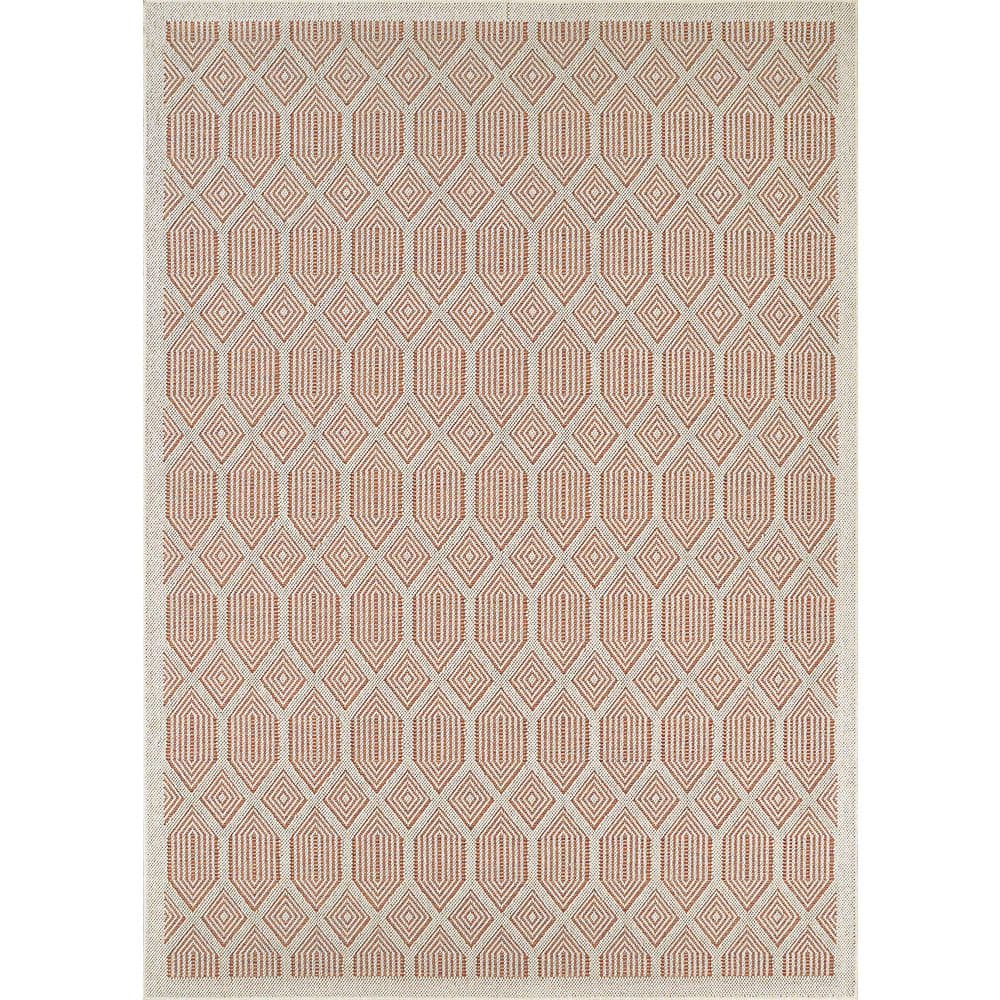 Umbro Rugs Couristan Liguria Rapallo Umber 8 ft. x 10 ft. High-Low Trellis Indoor ...