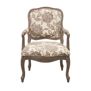 Charlotte Multi Camel Back Exposed Wood Chair