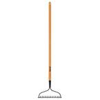47 in. L Wood Handle 14-Tines Garden Bow Rake