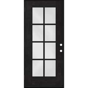 Regency 36 in. x 80 in. Full 8-Lite Right-Hand/Outswing Clear Glass Onyx Stained Fiberglass Prehung Front Door