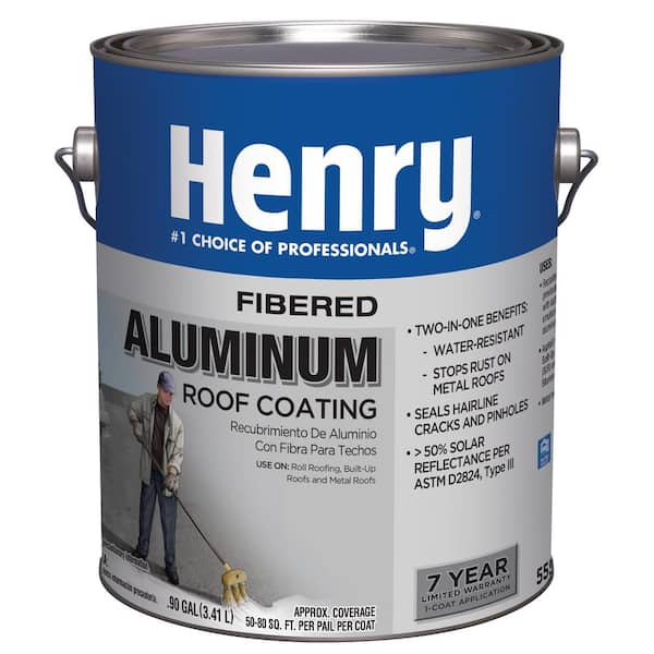 Henry 555 Fibered Aluminum Reflective Roof Coating 0.90 gal.