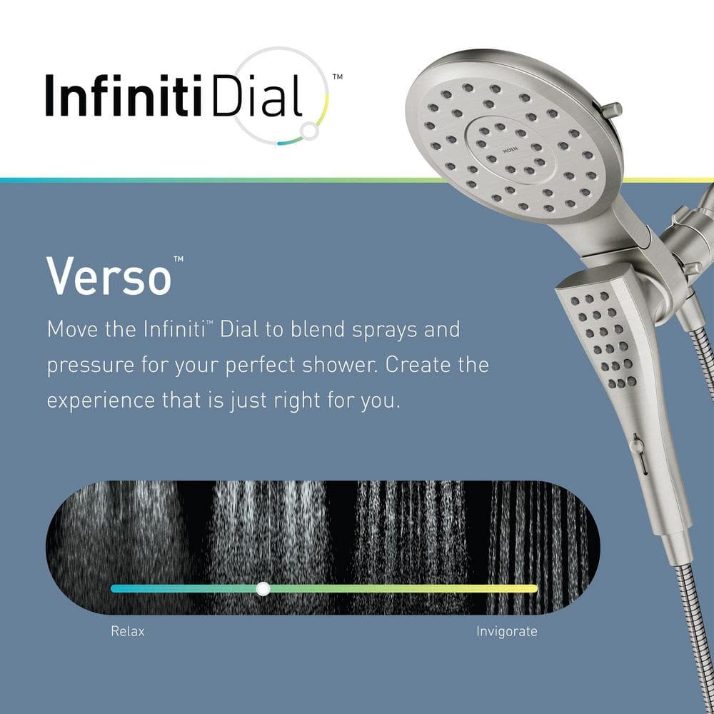 Nickel Dual-Head Rain and Handheld Shower System