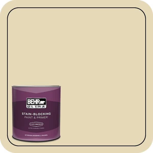 BEHR ULTRA 1 qt. #PPU8-13 Lemon Balm Extra Durable Eggshell Enamel Interior Paint & Primer