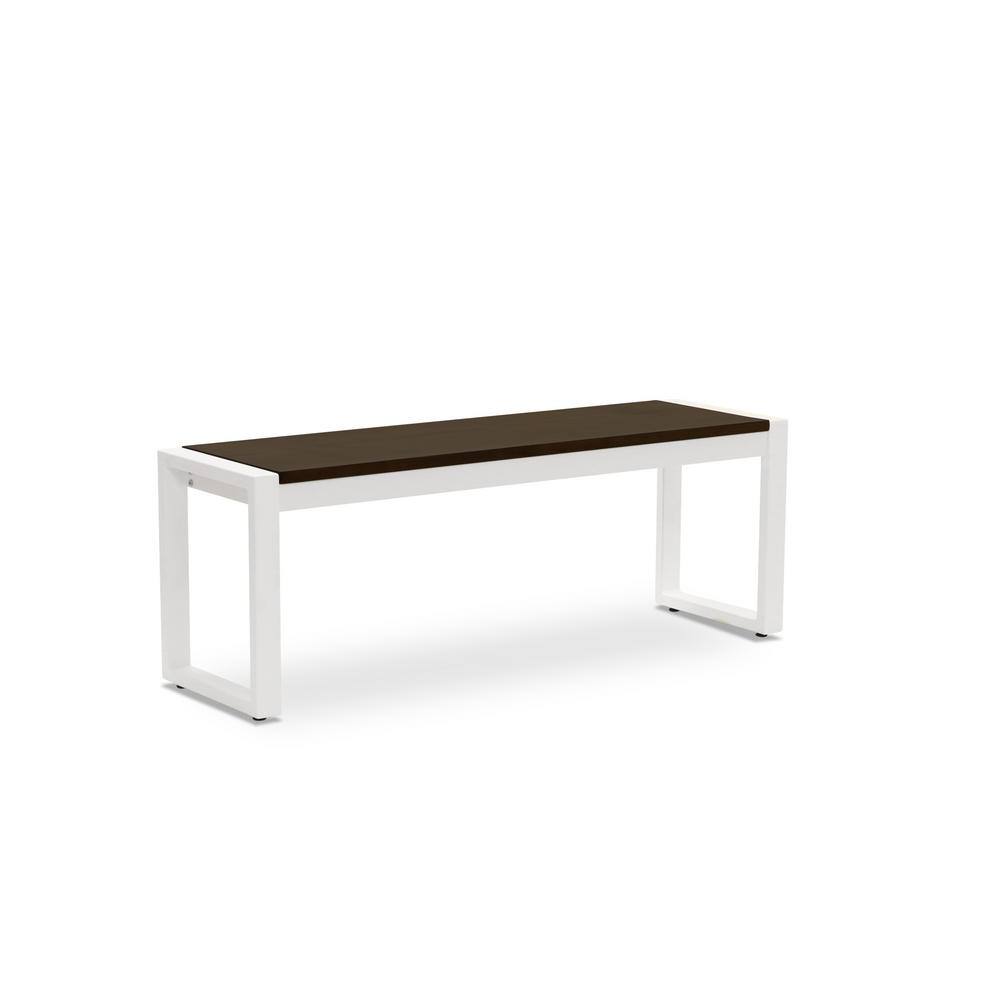 Elan Furniture 48 in. Sierra White and Onyx Bench SB1ADX-48-AWBO - The ...