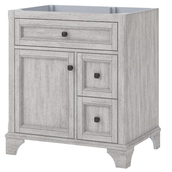 CRAFT + MAIN Ellery 31.125 in. W x 22.125 in. D x 32 in. H Bath Vanity Cabinet without Top in Vintage Grey