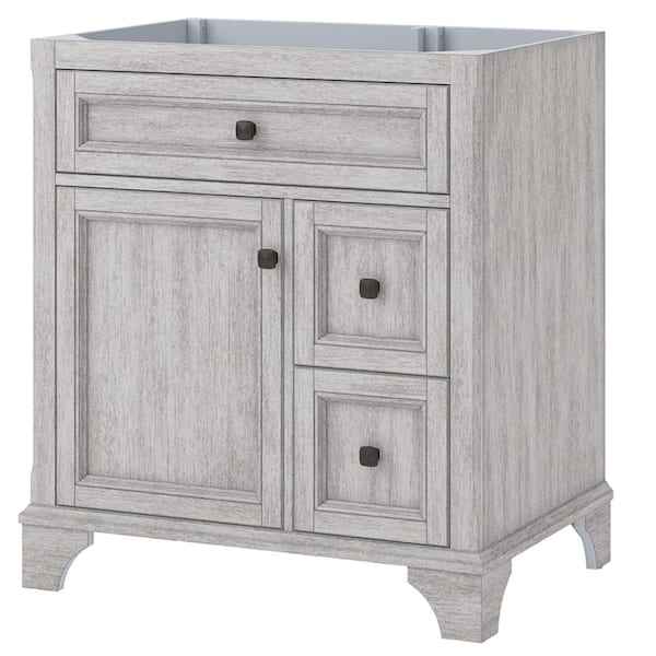 Foremost Ellery 31.125 in. W x 22.125 in. D x 32 in. H Bath Vanity Cabinet without Top in Vintage Grey