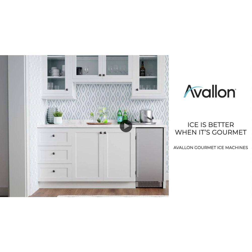 Avallon 15" Stainless Steel Built-In Undercounter Ice Maker