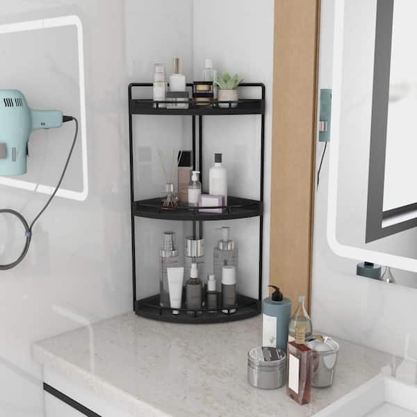 Numhew 3-Tier Wooden Corner Organizer for Bathroom Vanity Tray