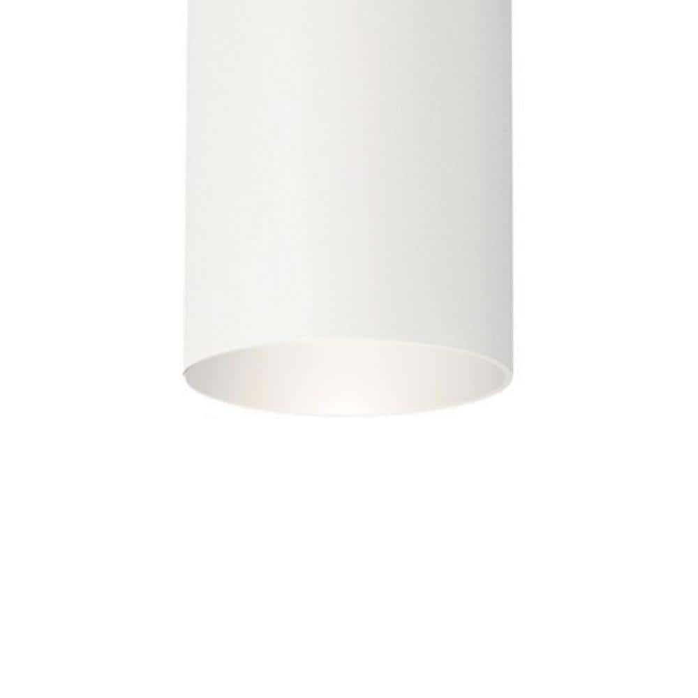 Modern White Aluminum 8.5" Outdoor Ceiling Light