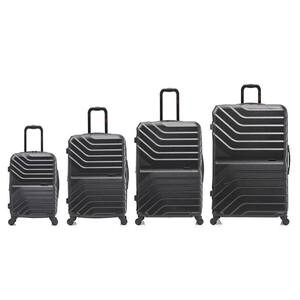Aurum Lightweight Hard Side Spinner 4-Piece Luggage Set 20 in./24 in./28 in./32 in. Black