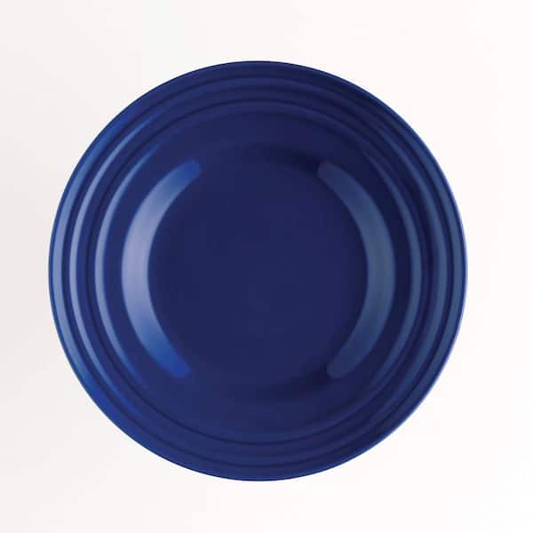 Rachael Ray Double Ridge 4-Piece Salad Plate Set in Blue