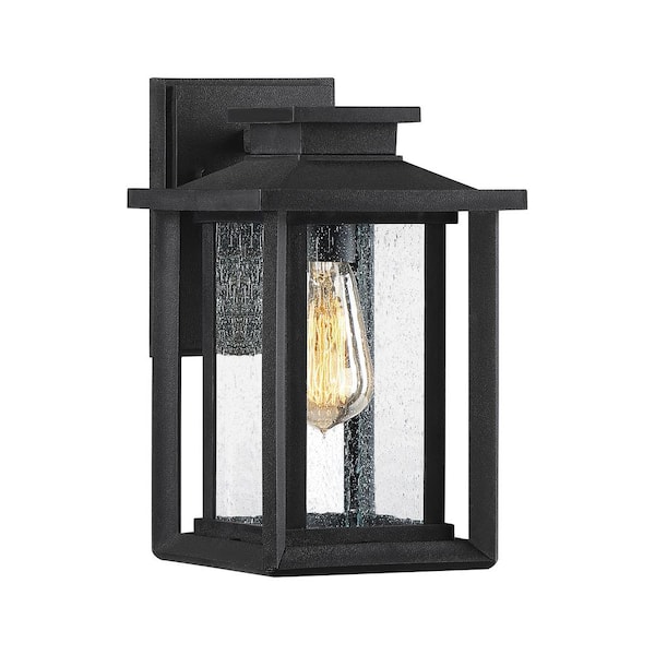 Wakefield 1-Light Earth Black Outdoor Wall Lantern Sconce