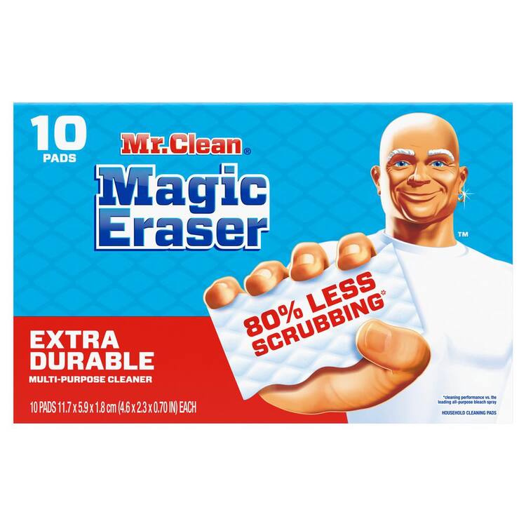 Mr. Clean Extra Durable Magic Erasers Multi-Purpose Cleaning Sponge (10 Count)