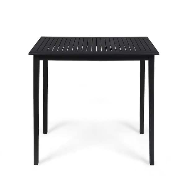 Avex Grey Rectangular Wood 40 in. H Outdoor Dining Table