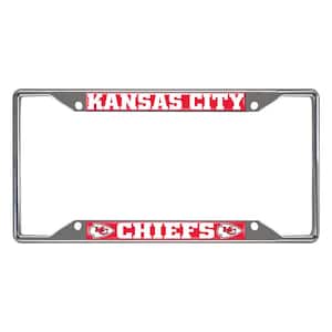 NFL - Kansas City Chiefs Chromed Stainless Steel License Plate Frame