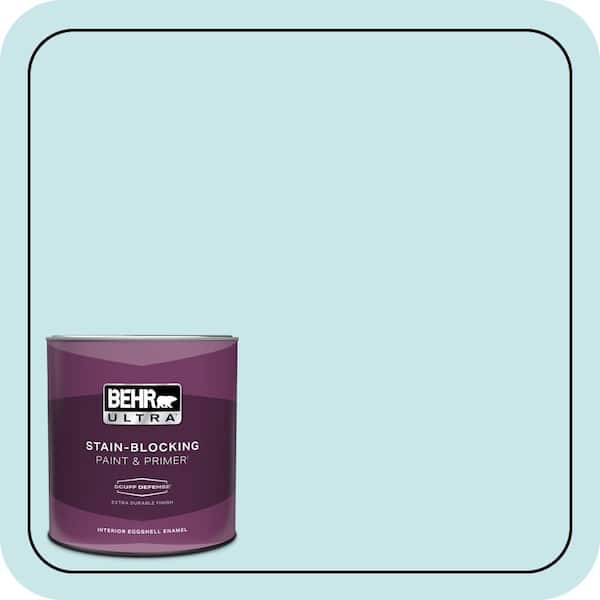 BEHR ULTRA 1 qt. #M470-1 Snowmelt Extra Durable Eggshell Enamel Interior Paint & Primer