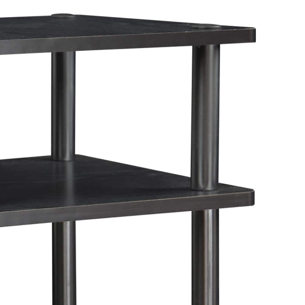 Black Wood Easy Assembly Multipurpose Shelf