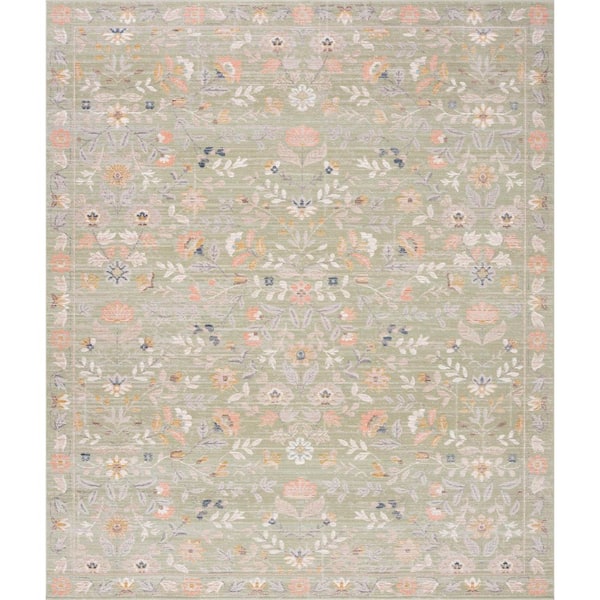 Crestwood Sage 5 ft. x 7 ft. Oriental Indoor Area Rug