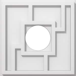 1 in. P X 4 in. C X 12 in. OD X 4 in. ID Knox Architectural Grade PVC Contemporary Ceiling Medallion