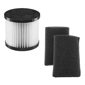 Wet/Dry Vacuum Replacement Filter with Foam Filter (2-Pack)