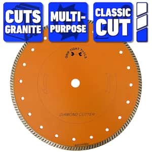 10 in. Classic Turbo Cut Diamond Blade for Cutting Granite, Marble, Concrete, Stone, Brick and Masonry (10-Pack)
