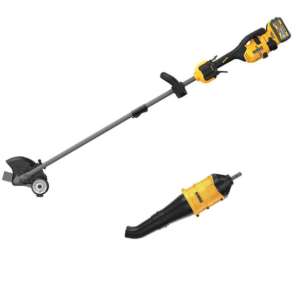 FLEXVOLT 60V MAX 7.5 in. Cordless Battery Powered Attachment Capable Edger Kit and Blower Attachment with 3Ah Battery