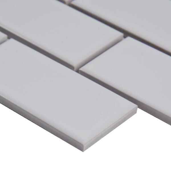 MSI - Bianco Subway 11.22 in. x 11.47 in. Glossy Ceramic Floor and Wall Tile (0.89 sq. ft./Each)