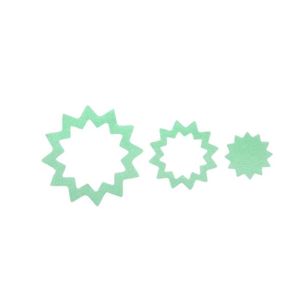 SlipX Solutions Adhesive Starburst Treads in Green (21-Count)