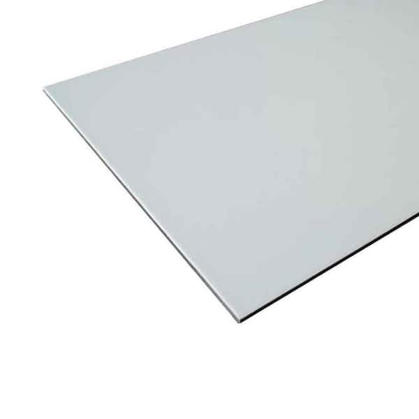 Falken Design 12 in. x 48 in. x 1/8 in. Thick Aluminum Composite ACM White Sheet